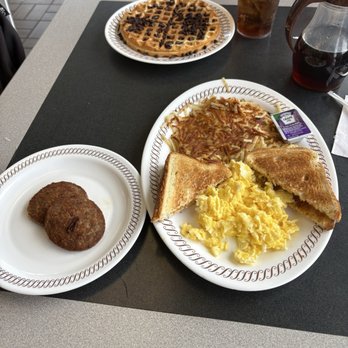 Waffle House - Single Waffle Side Sausage toast All Star Special - Breakfast & Brunch Near Me - Destin, Florida Waffle House - Single Waffle Side Sausage toast All Star Special - Breakfast & Brunch Near Me - Destin, Florida