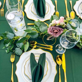 VIP Party Rentals - All plates and utensils are beautiful - Party Equipment Rentals Near Me VIP Party Rentals - All plates and utensils are beautiful - Party Equipment Rentals Near Me