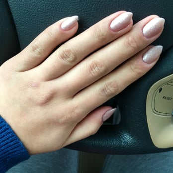 LV Nails & Spa - Love the shape and the glitter! Thanks Pheobe - Nail Salons Near Me - Henderson, Nevada