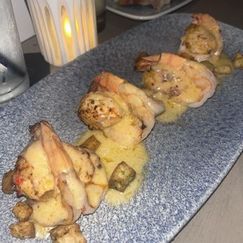 The Sacred Pepper - Baked Lobster Stuffed Shrimp - New American Near Me - Tampa, Florida The Sacred Pepper - Baked Lobster Stuffed Shrimp - New American Near Me - Tampa, Florida