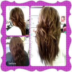 Nancy's Hair Design - Before and after, highlights by Nancy