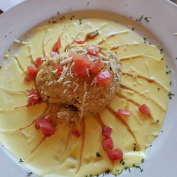 Village Cafe - crab cake was yummy! - American Near Me - Fayetteville, Georgia