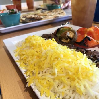 Chello Grill - Saffroned rice, steak and veg. - Mediterranean Near Me - Albuquerque, New Mexico