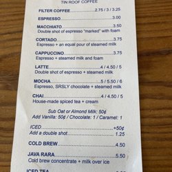 Good Strangers - Drink menu