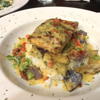 Sage Bistro - Pan seared salmon over rice! $14!! Dish is super dish with perfect seasoning!!! - American Near Me - Alhambra, California