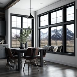 Legacy Glass Block & Window - Stylish Black windows
