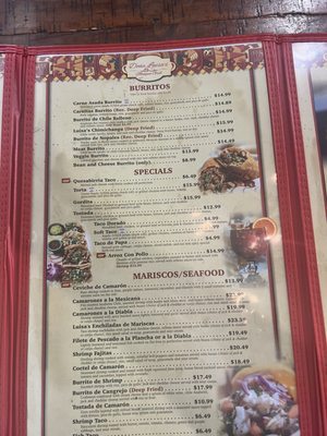 Menu photo 2 Dona Luisa's Mexican Grill Norco, CA