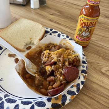 Bert's Bar-B-Q - T-Man Special w/ cheese - Barbeque Near Me - Austin, Texas Bert's Bar-B-Q - T-Man Special w/ cheese - Barbeque Near Me - Austin, Texas