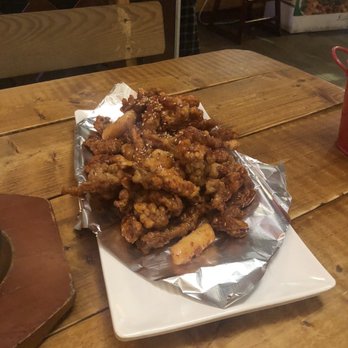 Rainpia - Boneless Fried Chicken with Green Onions - Korean Near Me - Ellicott City, Maryland