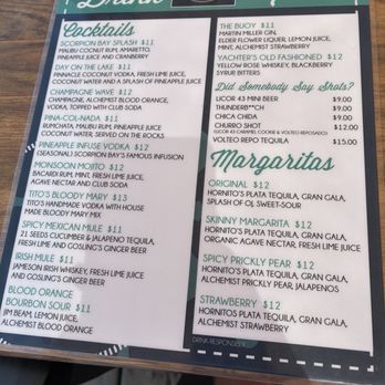 Scorpion Bay Grill - Drink menu - American Near Me - Morristown, Arizona Scorpion Bay Grill - Drink menu - American Near Me - Morristown, Arizona