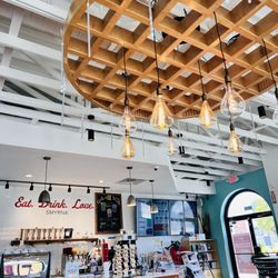 Just Love Coffee Cafe - Nolensville, TN - Waffle light feature...yes please!