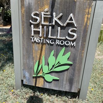 Séka Hills Tasting Room - Sign greeting you at the front door - Venues & Event Spaces Near Me - Brooks, California Séka Hills Tasting Room - Sign greeting you at the front door - Venues & Event Spaces Near Me - Brooks, California