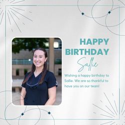 Clarkson Dental Group - Wishing a happy birthday to Sallie! Glad to have you on our team.