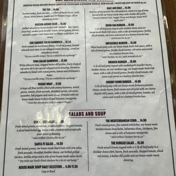 Cherry Street Kitchen - Menu front - Sandwiches Near Me - Tulsa, Oklahoma