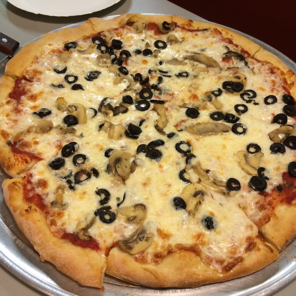 Trattoria Pizza - Mushroom and black olive - Pizza Near Me - Littlestown, Pennsylvania Trattoria Pizza - Mushroom and black olive - Pizza Near Me - Littlestown, Pennsylvania