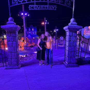 Scooby Doo Mystery Putt - Front gate of "coolsville cemetery" course - Mini Golf Near Me - Pigeon Forge, Tennessee Scooby Doo Mystery Putt - Front gate of "coolsville cemetery" course - Mini Golf Near Me - Pigeon Forge, Tennessee