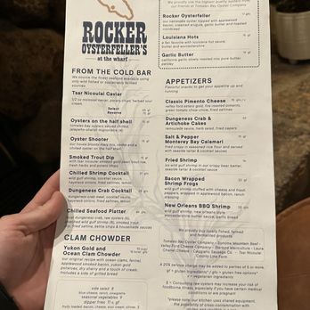 Rocker Oysterfeller's - Menu - Seafood Near Me - Bodega Bay, California Rocker Oysterfeller's - Menu - Seafood Near Me - Bodega Bay, California