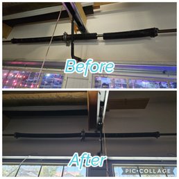 Here's a" before and after" of the springs. Here's a" before and after" of the springs.