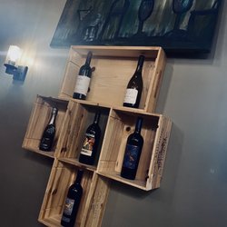 The Vine Post - Wines on display.
