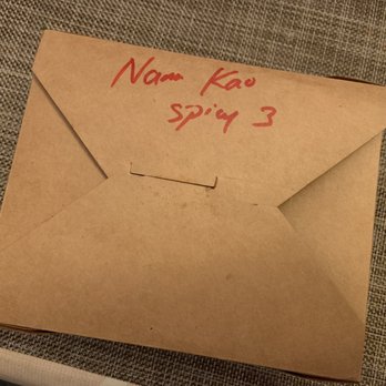 Lao Thai Kitchen - Packaging of the to go box for my yummy nam Kao $ 12.99 1.16.21 - Thai Near Me - Albany, California Lao Thai Kitchen - Packaging of the to go box for my yummy nam Kao $ 12.99 1.16.21 - Thai Near Me - Albany, California