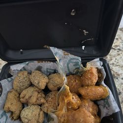 Detroit Wing Company - Got the lemon pepper/buffalo parm wings. They never disappointeven gave me a few extra wings when I only ordered 10!