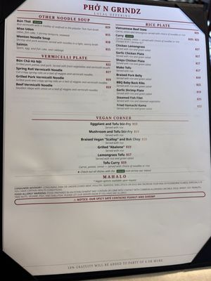 Menu photo 6 Pho N Grindz Kailua, HI