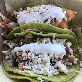 Taco Mesa - Top: wild pescado Frito, bottom: blackened calamari - Mexican Near Me - Costa Mesa, California Taco Mesa - Top: wild pescado Frito, bottom: blackened calamari - Mexican Near Me - Costa Mesa, California