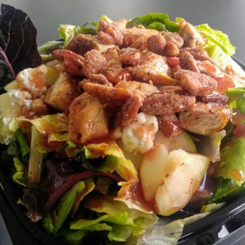 Wendy's - Apple, Pecan, and Chicken Half Salad - Fast Food Near Me - San Diego, California Wendy's - Apple, Pecan, and Chicken Half Salad - Fast Food Near Me - San Diego, California