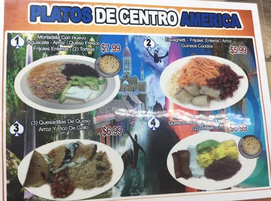Menu photo 8 Tienda Centro America San Antonio, TX