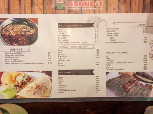 Menu photo 1 Brunos's Zapopan, JAL
