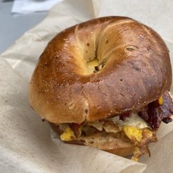 Wandering Bison Coffee - Bagel Sandwhich!