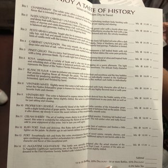 San Sebastian Winery - Wine Tasting Menu - Wineries Near Me - Saint Augustine, Florida San Sebastian Winery - Wine Tasting Menu - Wineries Near Me - Saint Augustine, Florida