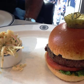 NYY Steak - Yankee Stadium - NYY Steak Burger with Coleslaw - Steakhouses Near Me - Bronx, New York NYY Steak - Yankee Stadium - NYY Steak Burger with Coleslaw - Steakhouses Near Me - Bronx, New York