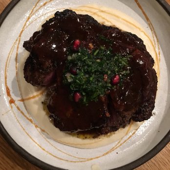 Flourshop - Ribeye with Celery Root Purée - New American Near Me - Charlotte, North Carolina