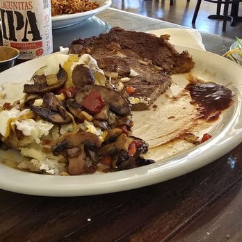101 Grill & BBQ - $38 plates for dry and overcooked steak. Small loaded potatoes and grilled mushrooms. - Barbeque Near Me - Laytonville, California 101 Grill & BBQ - $38 plates for dry and overcooked steak. Small loaded potatoes and grilled mushrooms. - Barbeque Near Me - Laytonville, California