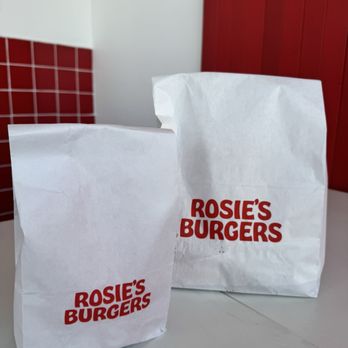 Rosie's Burgers - Take out bag - Fast Food Near Me - Toronto, Ontario