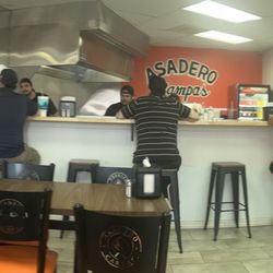 Asadero Campas - Employee-Customer communal food prep area. Yuck!
