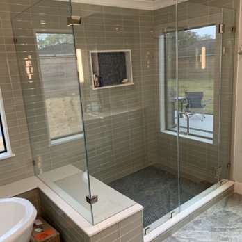 Envision Glass Design - Frameless 90 degree enclosure - Glass & Mirrors Near Me Envision Glass Design - Frameless 90 degree enclosure - Glass & Mirrors Near Me