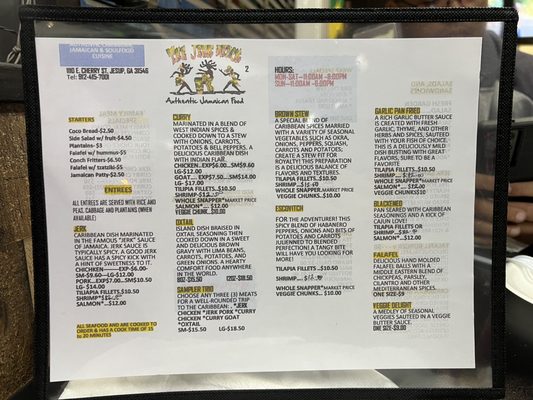 Menu photo 1 Jerk Shack 2 Jesup, GA