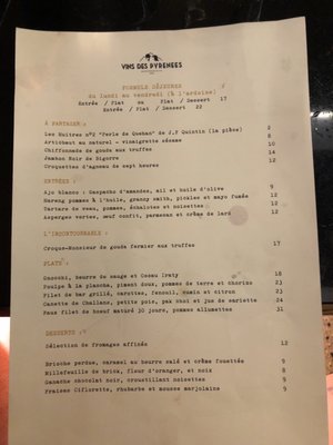 Menu photo 2 Vins des Pyrénées Paris, 75 Menu photo 2 Vins des Pyrénées Paris, 75