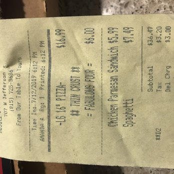 Rosati's Pizza - What they gave me - Pizza Near Me - Shorewood, Illinois Rosati's Pizza - What they gave me - Pizza Near Me - Shorewood, Illinois