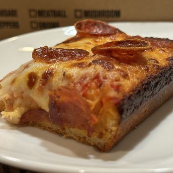 Happy Joe Pizza - Cupped pepperoni, melty cheese and a crispy frico edge after a 20 minute car ride - Pizza Near Me - Tempe, Arizona Happy Joe Pizza - Cupped pepperoni, melty cheese and a crispy frico edge after a 20 minute car ride - Pizza Near Me - Tempe, Arizona