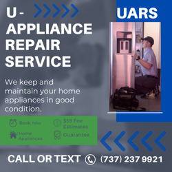 U-Appliance Repair Service - UARS - U-Appliance Repair Service
$59 Diagnostic Fee
Fee is deductible with completed repair