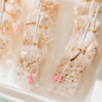 Baby So Lovely - Rice Krispies with hello kitty bows - Desserts Near Me Baby So Lovely - Rice Krispies with hello kitty bows - Desserts Near Me