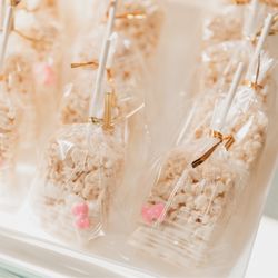 Baby So Lovely - Rice Krispies with hello kitty bows