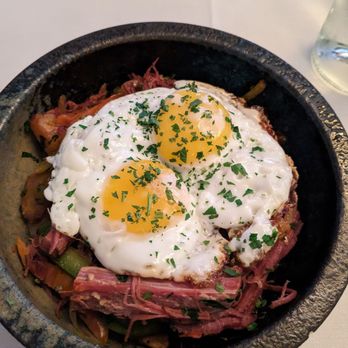 Farm House - Corned beef hash $22. - New American Near Me - Belmont, California