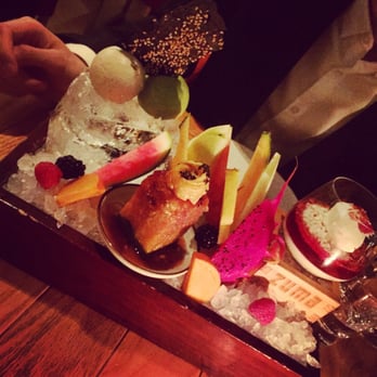 Zuma - Giant unfresh fruit stuck together with watery almond tofu and flat flavor ice cream. - Japanese Near Me - Hong Kong, HK Zuma - Giant unfresh fruit stuck together with watery almond tofu and flat flavor ice cream. - Japanese Near Me - Hong Kong, HK
