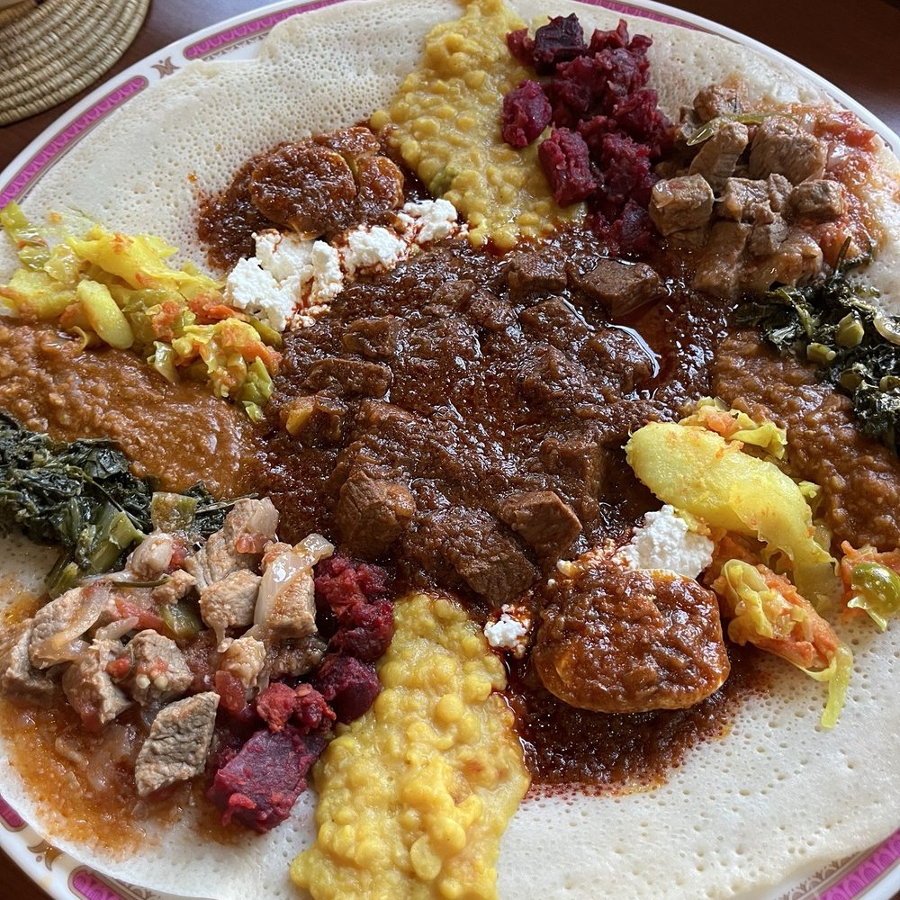 Oromian Restaurant - Beef platter for 4 - Ethiopian Near Me - Salt Lake City, Utah Oromian Restaurant - Beef platter for 4 - Ethiopian Near Me - Salt Lake City, Utah