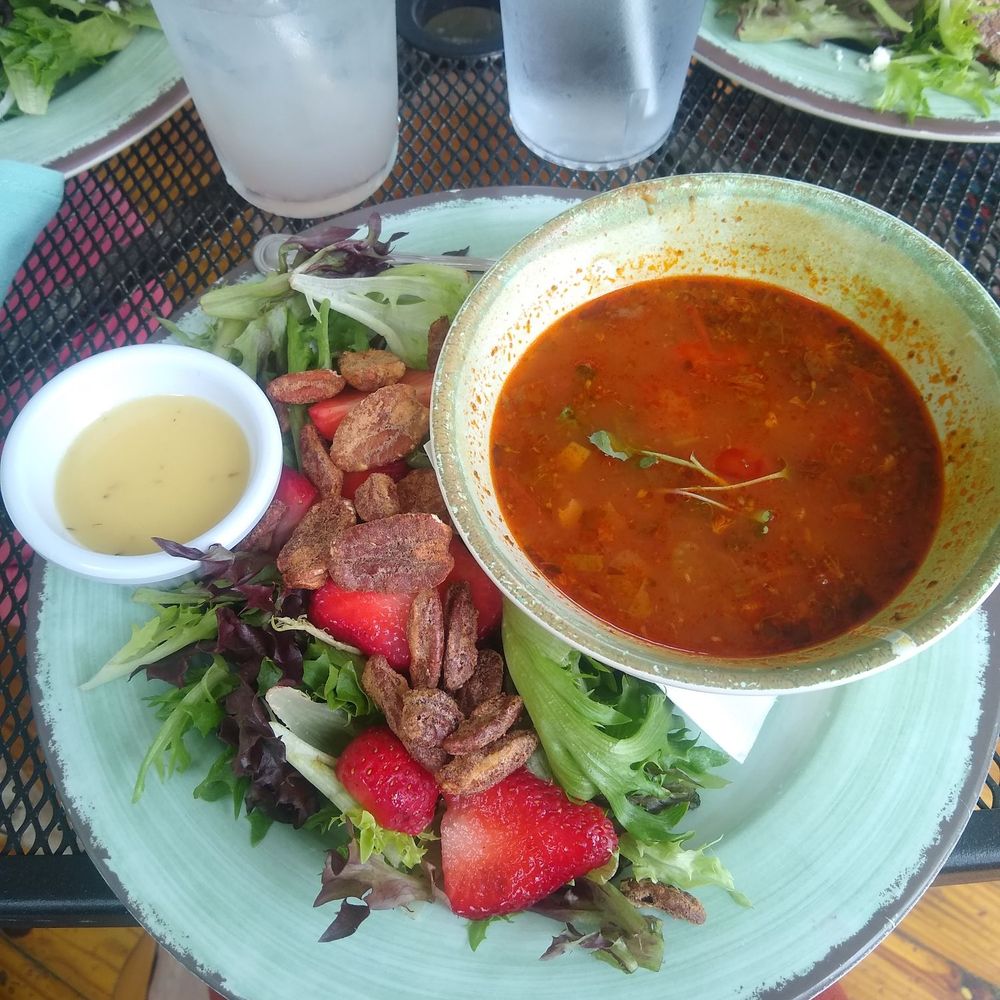 Sweet Lemon Kitchen - Sweet Lemon House Salad and minestrone soup of the day combo - Cafes Near Me - Georgetown, Texas Sweet Lemon Kitchen - Sweet Lemon House Salad and minestrone soup of the day combo - Cafes Near Me - Georgetown, Texas