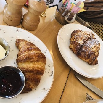 Knox Bistro - House-Made Croissants - plain + almond (soooo good) - Breakfast & Brunch Near Me - Dallas, Texas